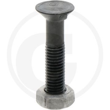 Blister ploegbout m10x50-8,8 vpe12 - kwaliteitsklasse: 8,8