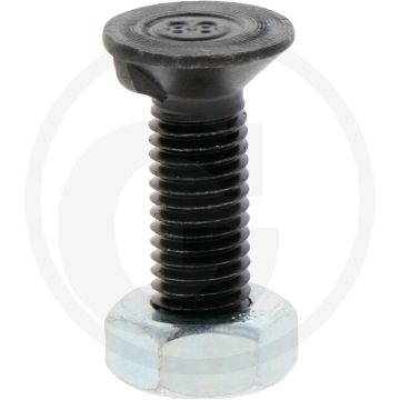 Blister ploegbout m10x35-8,8 vpe12 - kwaliteitsklasse: 8,8