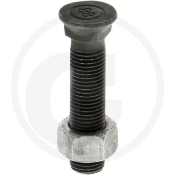 Boulon de charrue 3/8" - classe de qualité : 8.8, longueur : 45mm, filetage : 3/8 "unf
