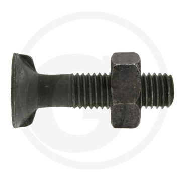 Boulon de charrue m10 x 40, 8.8 - rond avec 2 cames