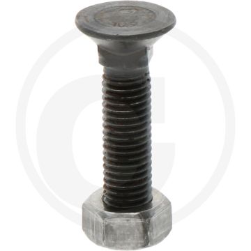 Ploegbout 10,9 - m12 x 50, din 608, rond met vierkante kop