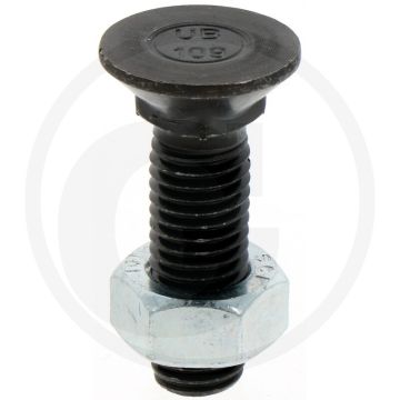 Boulon de charrue à collet carré din 608 - l50mm m14 x 2 rond avec carré 10.9