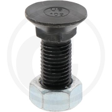 Boulon de charrue m16x50 10.9 rond avec tête carrée