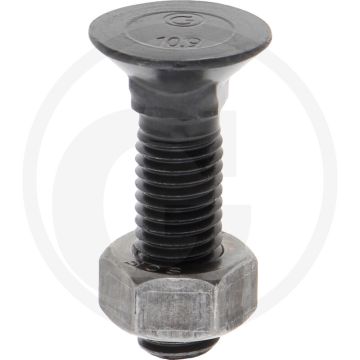 Ploegbout m12 x 45, 8.8 - rond met vierkante kop