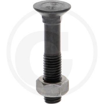 Ploegbout m12 x 65, 8.8 - rond met vierkante kop