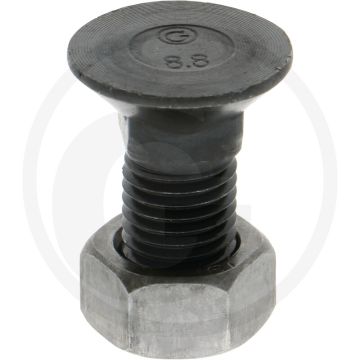 Boulon de charrue m16x40 classe de qualité 8.8
