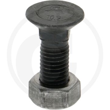 Blister ploegbout m12x35-10.9 rond met vierkante kop