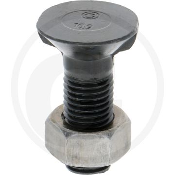 Boulon de charrue m16x50-11014-10.9, rond avec 2 cames