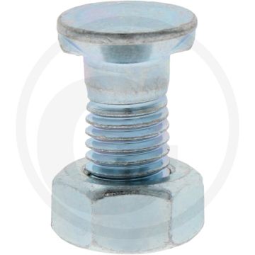 Boulon de charrue m12x30-10.9 avec 2 cames, tête ronde Ø 20mm