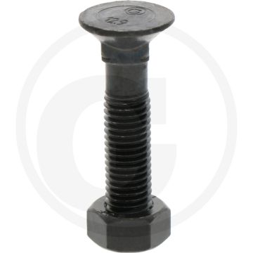 Boulon de charrue 12.9 classe de qualité : 12.9, longueur : 55mm, filetage : m12 x 1.75