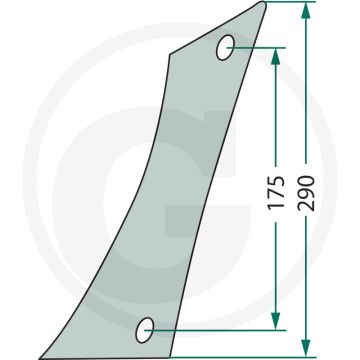Rister-voorstuk incl. bouten 2 x 18012351410