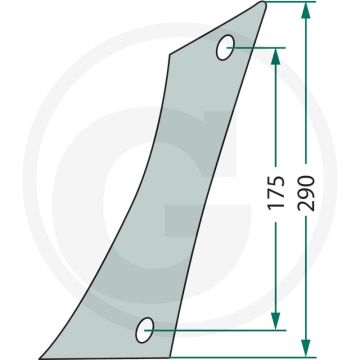 Rister-voorstuk links voor u 903, u 903 w, u 908 w