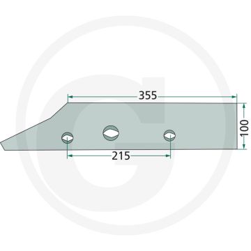 Sole fer courte, droite - convient pour u 1003, u 1013, u 1203, u 1213, u 1303, u 1403, u 1413, u 1503
