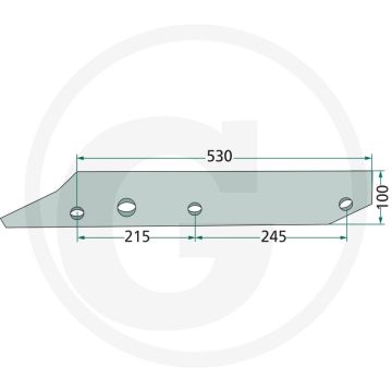 Sole en fer avec boulons - convient pour u 1003, u 1013, u 1203, u 1213, u 1303, u 1403, u 1413, u 1503