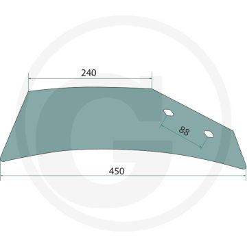 Stro-inlegger rechts - passend voor lichaam: un350, 400, ust400, wxl430, wx400, wl430, wst430, wxh400