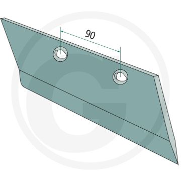 Schaar rechts rechts, gatafstand = 90 mm, passend voor cayron 200 v