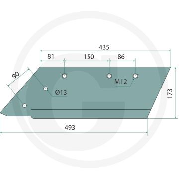 Schaar links - passende bouten: 3 x 1801238kv