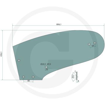 Rister-achterstuk rechts - passend voor lichaam n4