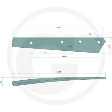 Risterstrip inclusief bouten - passend voor bs20, bs40, bs42