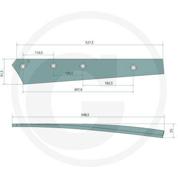 Risterstrip inclusief bouten - passend voor bs20, bs40, bs42