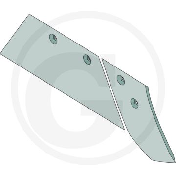 Schaar inclusief bouten, links, 14” - passend voor lichaam: bu1b, bu2b, bu3b, bus1b - afb. nr.: 3