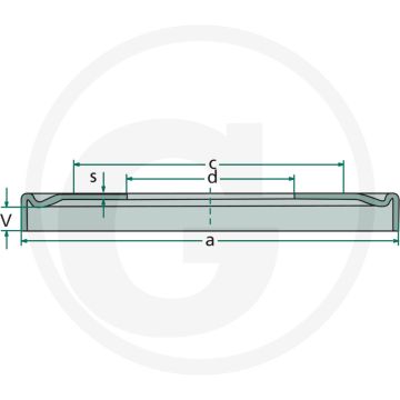 Nilos-ring Ø a 97mm voor monro loopas - opal, europal, variopal