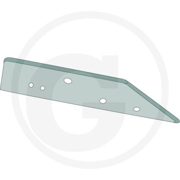 Zoolijzer rechts lengte: 620 mm hoogte: 100 mm - passend voor lichaam: ax