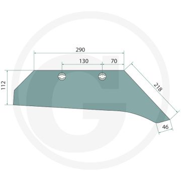 Snavelschaar rechts - passend voor lichaam: 30-27 uf, 21 uf, 25-25uf, 26-25uf, 30-27u
