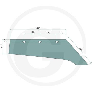 Ciseaux à bec gauche - convient aux corps : 35-35y, 35-30y, 40-35y, 40-30y