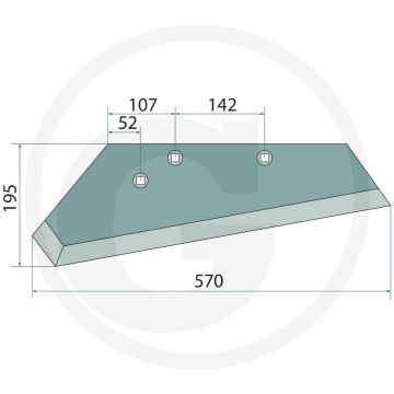 Diamantschaar links - passend voor lichaam: bp-321 ps