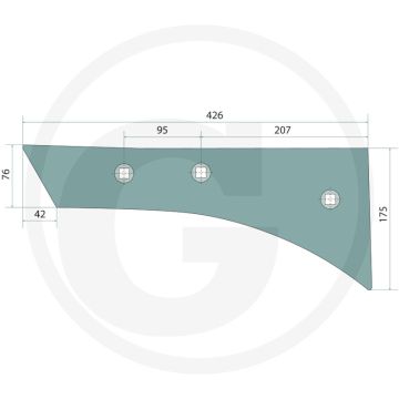 Rister avant gauche vrp381pl pour bp-381 ps