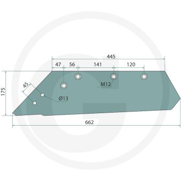 Schaarpunt links - passend voor lichaam: xxl, vis, ibis 140b, tur, ibis vario, tytan