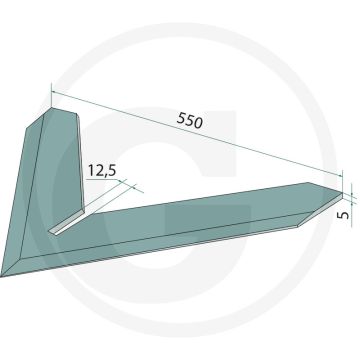 Houe largeur de travail 550 mm