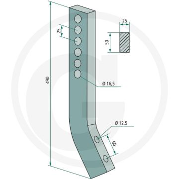 Acier - type : unipress avec embout de montage