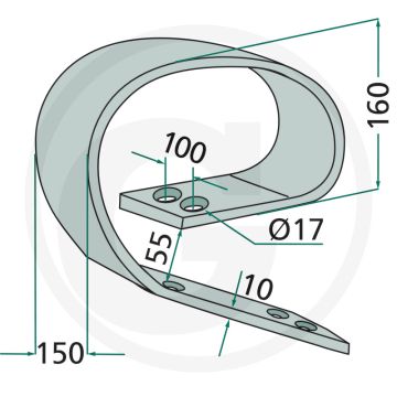 Bladveer - he-va / doublet- record - cultivatorstelen