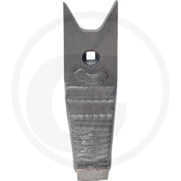 Heavy duty schaarpunt "topmix" met hardgesoldeerde hardmetalen slijtplaat - afmetingen: 267.4 x 80 x 20 mm