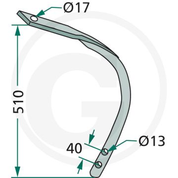 Ondergedeelte - afmetingen: 50 x 10 mm - montagetip: vermijd pneumatisch gereedschap