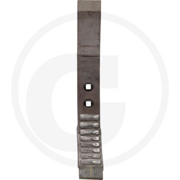 Heavy duty beitel, smal met hardgesoldeerde hardmetalen slijtplaat - afmetingen: 510 x 60 x 20 mm