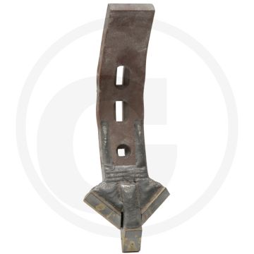 Heavy duty schaarpunt met hardgesoldeerde hardmetalen slijtplaat - afmetingen: 450 x 80 x 15 mm