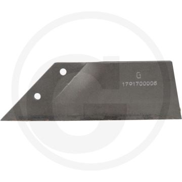 Heavy duty vleugelschaar links, met hardgesoldeerde hardmetalen plaatje - afmetingen: 360 x 110 x 14 mm