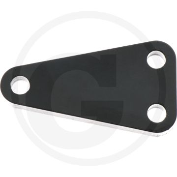 Befestigungsplatte - dikte: 12mm, lengte: 121mm, gatafstand: 38mm