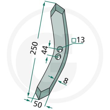 Beitel - radius: 235 mm