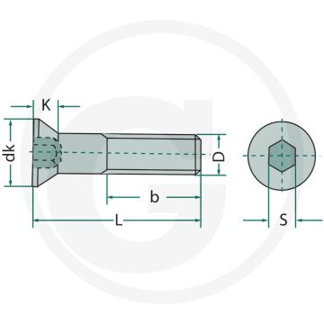 Boulon à tête fraisée m8 x 30 din 7991 - acier, 8.8, zingué