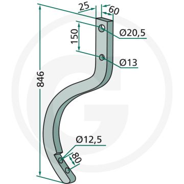 Steel mammut cultivatorsteel 120cm