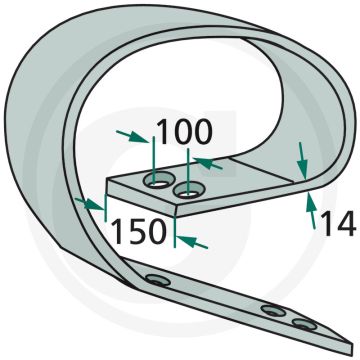 Bladveer 150 x 14 mm - grondbewerking en zaaitechniek