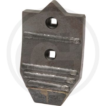 Heavy duty beitelpunt met hardgesoldeerde hardmetalen slijtplaat - passende bouten: 2x 1801290812