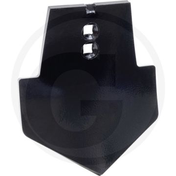 Schaarpunt 210x210 mm met 2 gaten - montagetip: handmatig vastdraaien