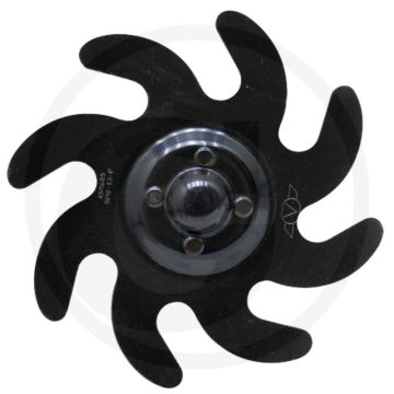 Väderstad schijf rechts, Ø 435 mm, 4 gaatjes - 12,5 mm. Ø 435 mm.