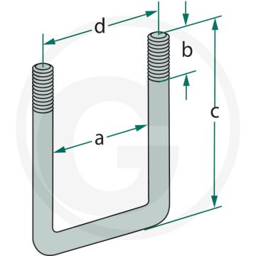 Bügelschraube ohne muttern m12 (74mm)