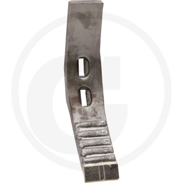 Heavy duty schaarpunt met hardgesoldeerde hardmetalen slijtplaat - afmetingen: 400 x 70 x 20 mm